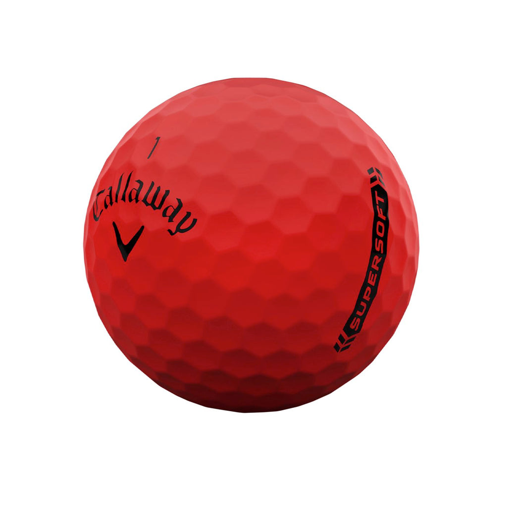 Callaway Supersoft Golf Balls 23 Red - One Dozen
