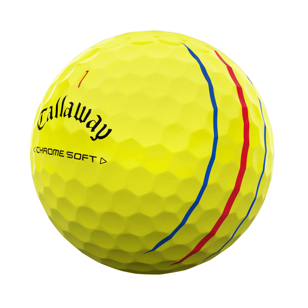 Callaway Chrome Soft Triple Track Golf Balls - Yellow