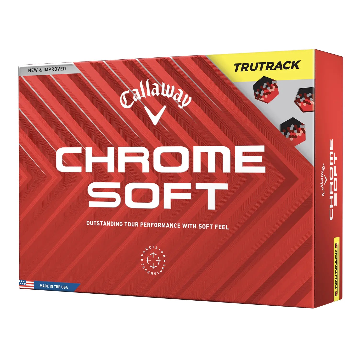 Callaway Chrome Soft Tru Track Golf Balls - White
