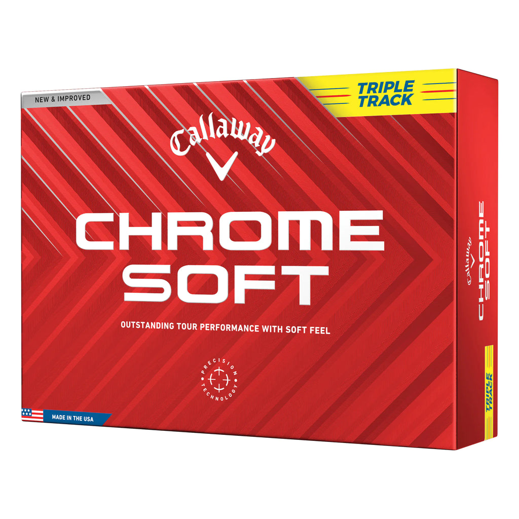 Callaway Chrome Soft Triple Track Golf Balls - Yellow
