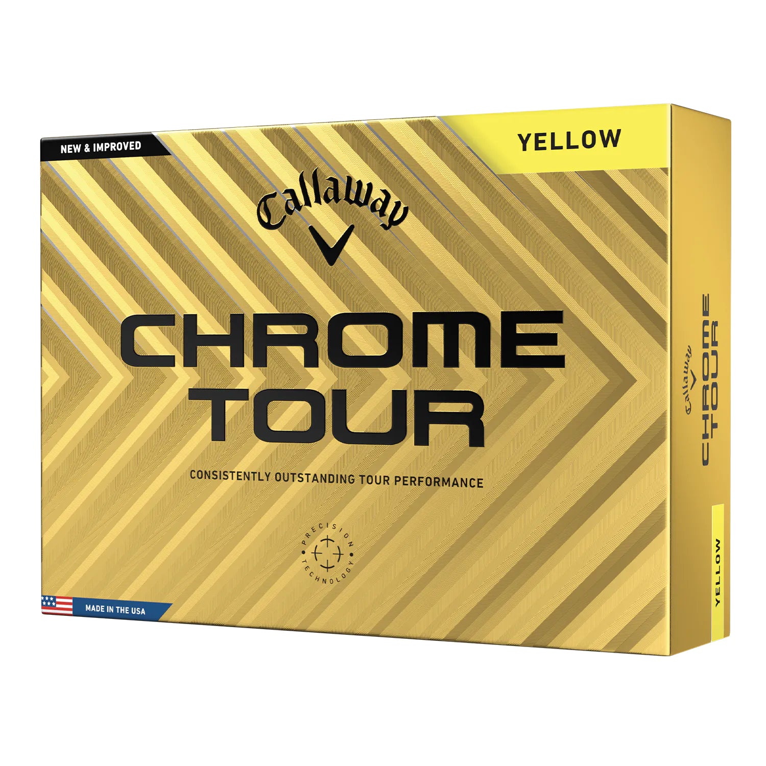 Callaway Chrome Tour Golf Balls - Yellow