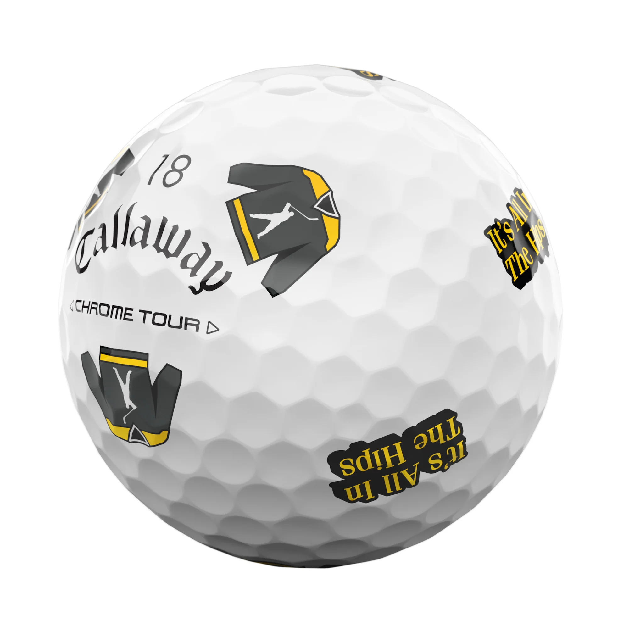Callaway Chrome Tour Happy Gilmore 2 "It's All In The Hips" Golf Balls