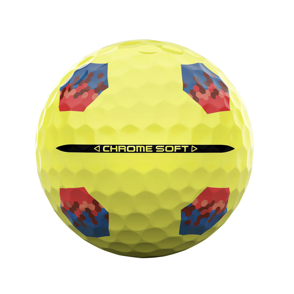 Callaway Chrome Soft Tru Track Golf Balls - Yellow