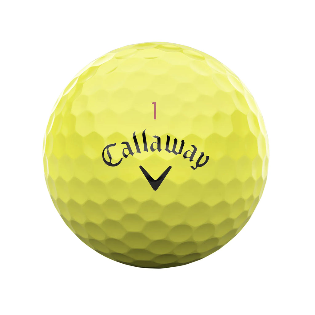 Callaway Chrome Tour Golf Balls - Yellow