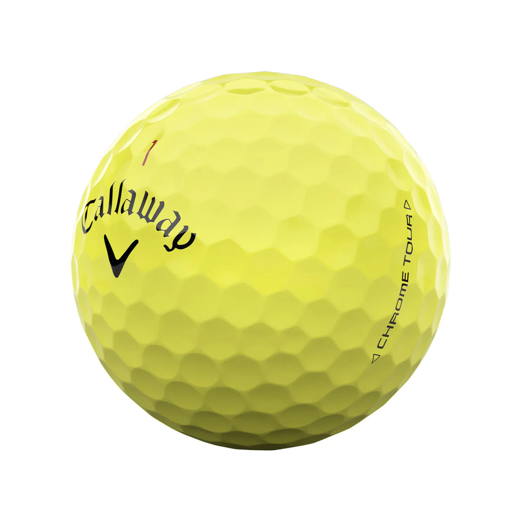 Callaway Chrome Tour Golf Balls - Yellow