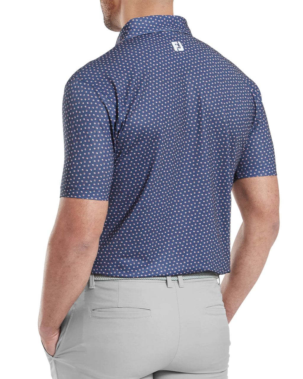 FootJoy Bounce Print Pique Golf Polo