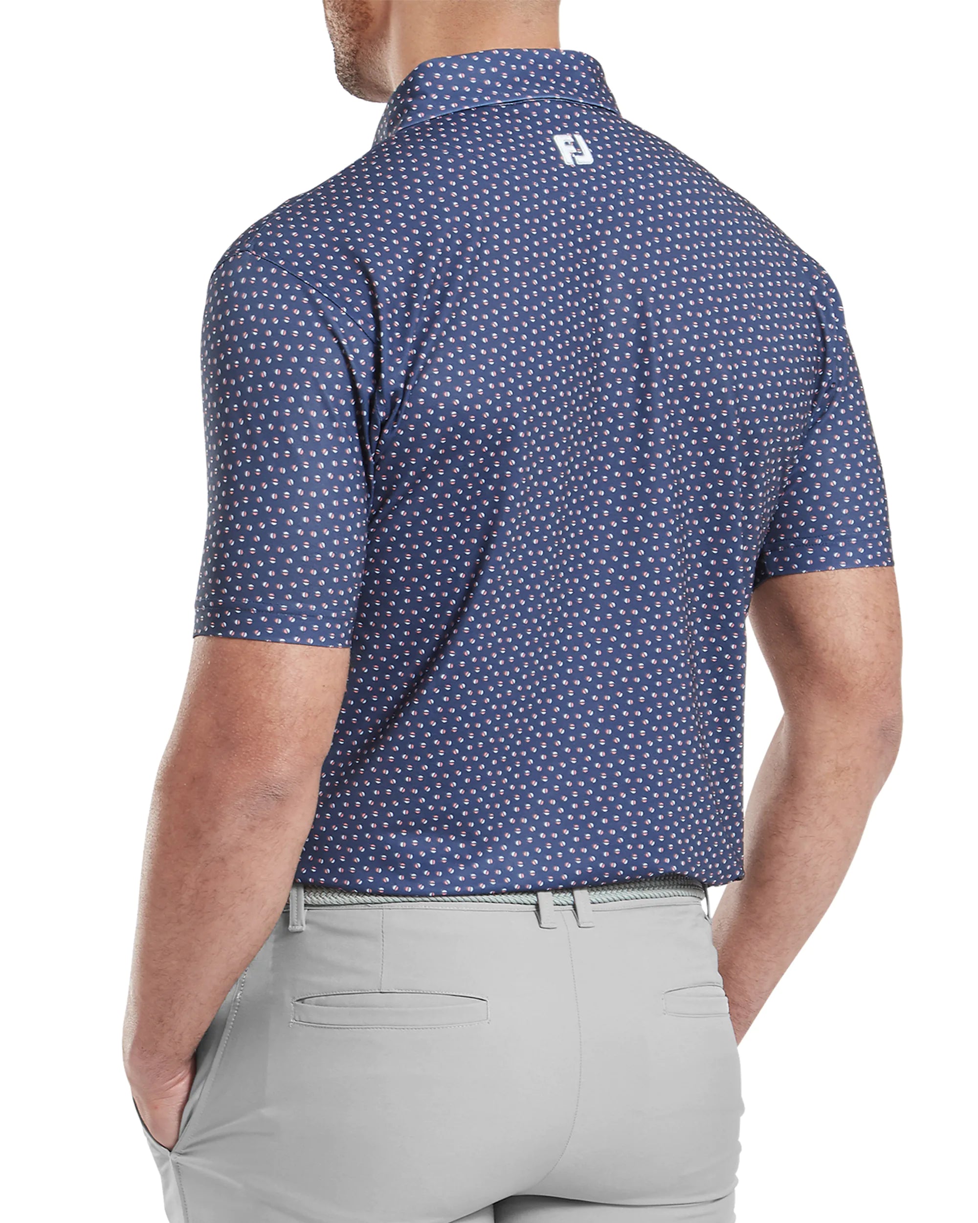 FootJoy Bounce Print Pique Golf Polo