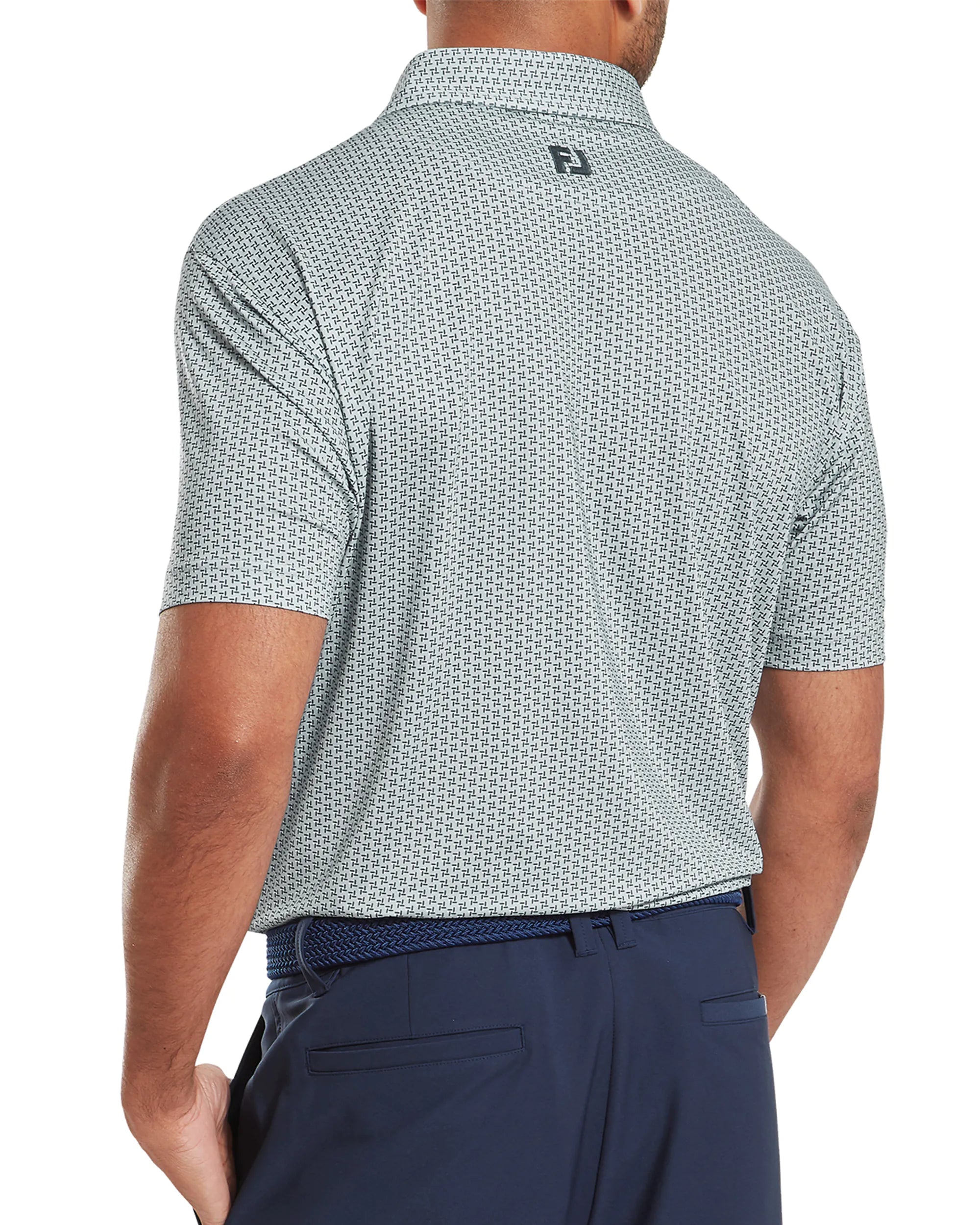 FootJoy Houndstooth Geo Lisle Golf Polo