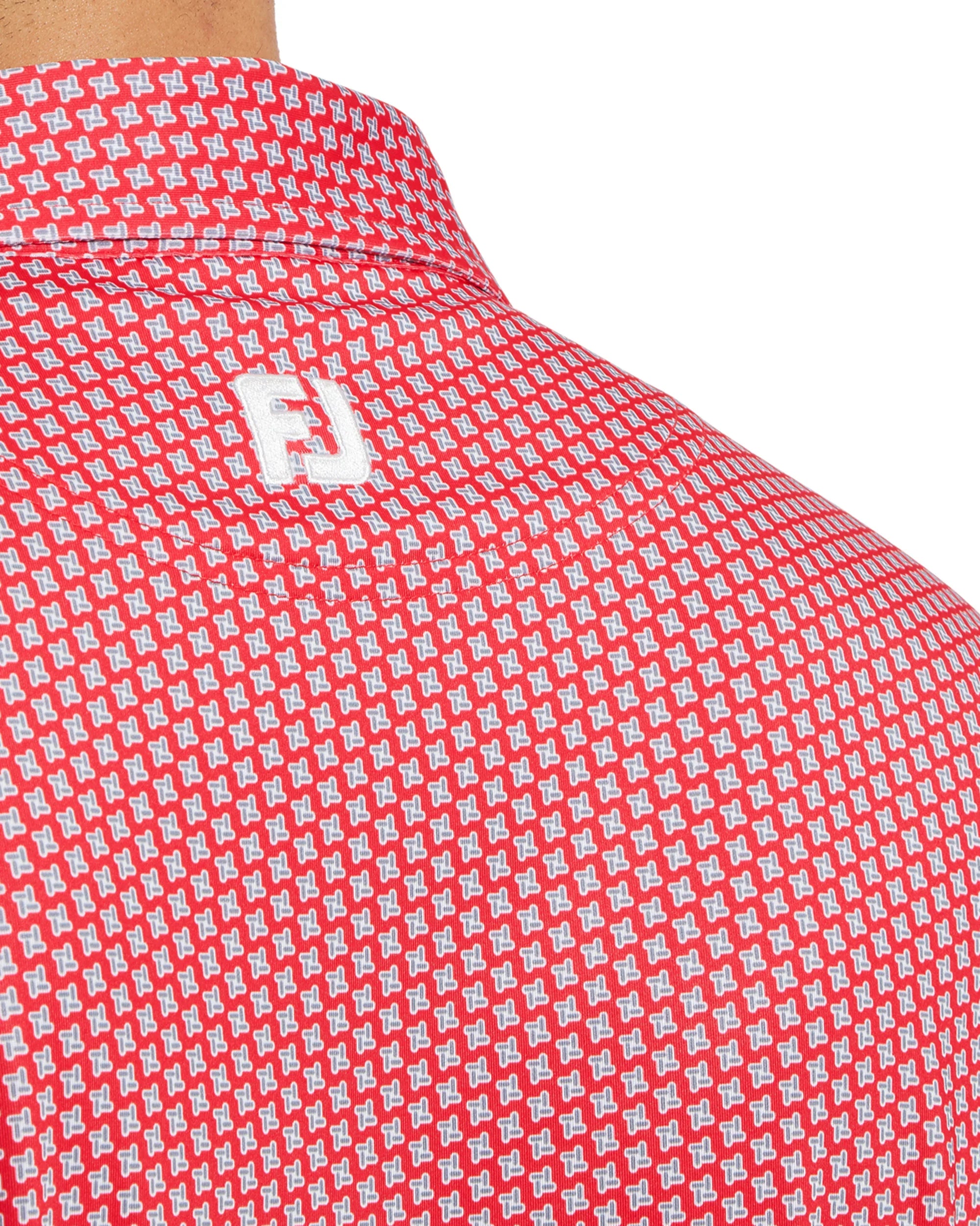 FootJoy Houndstooth Geo Lisle Golf Polo