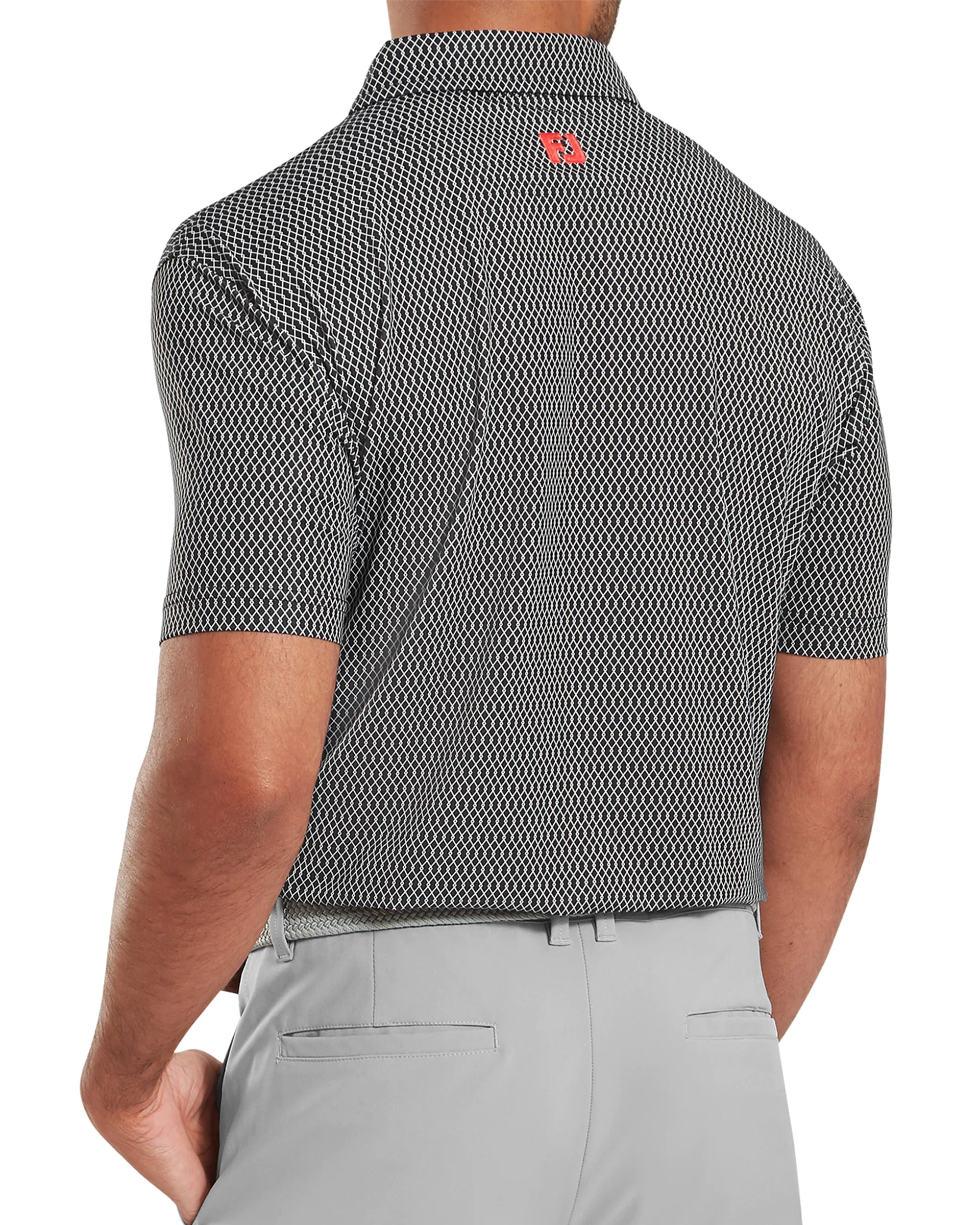 FootJoy Irongate Print Lisle Golf Polo