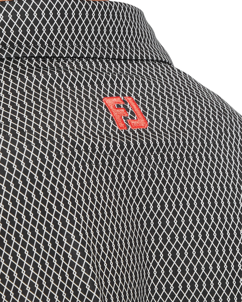 FootJoy Irongate Print Lisle Golf Polo