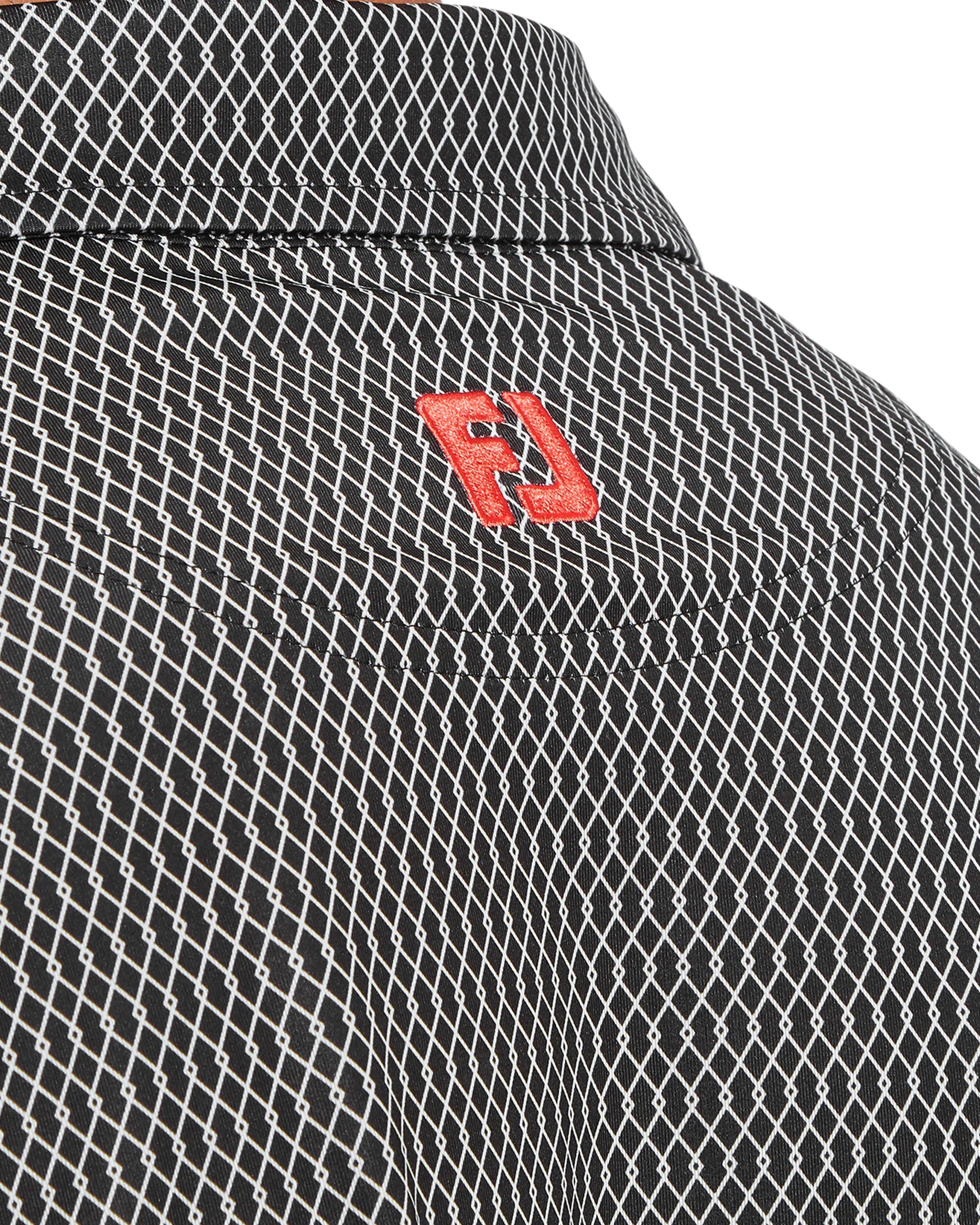 FootJoy Irongate Print Lisle Golf Polo