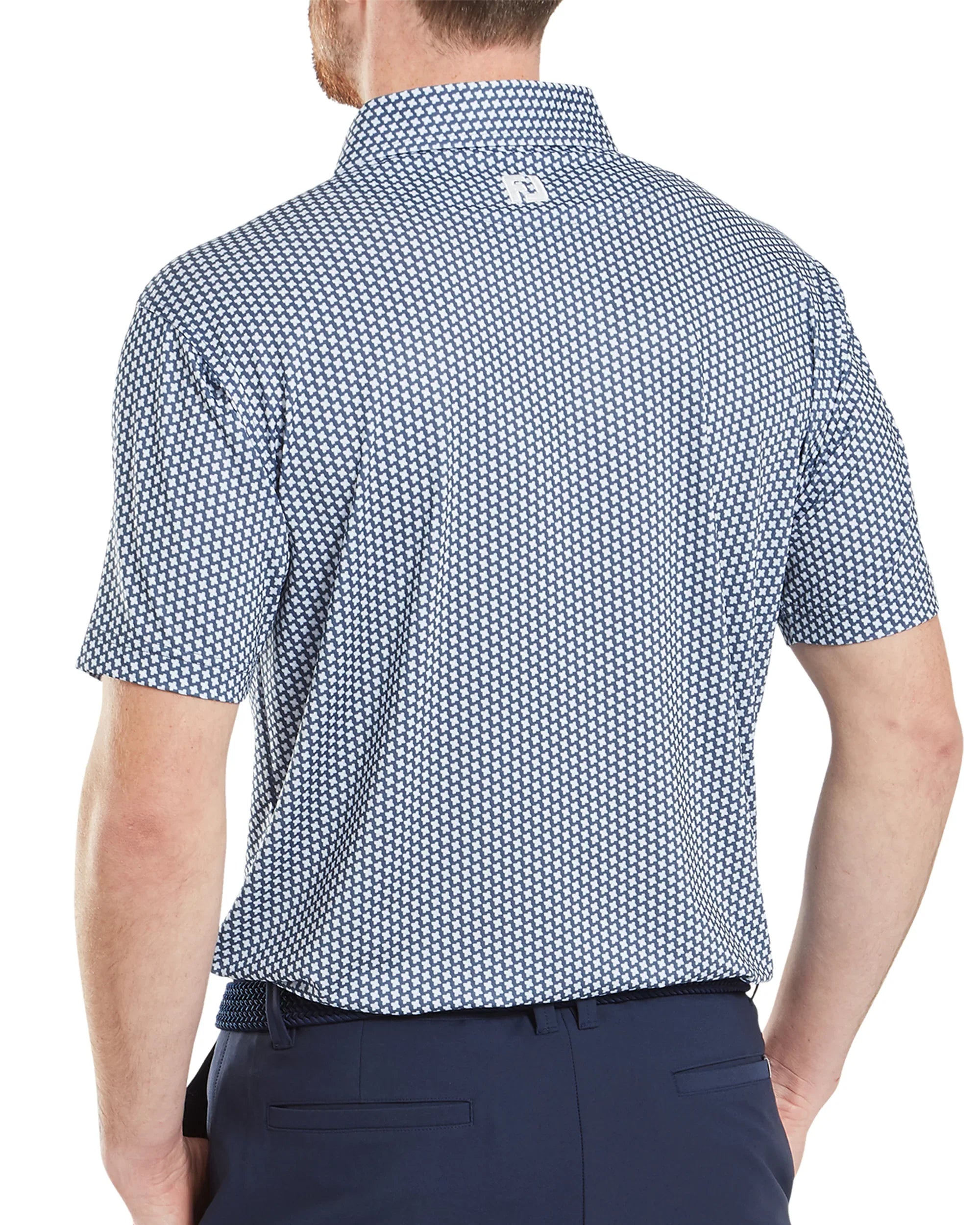 FootJoy Houndstooth Geo Lisle Golf Polo