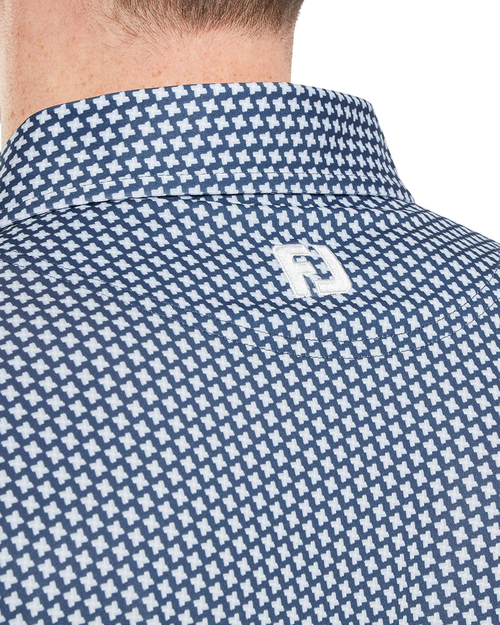 FootJoy Houndstooth Geo Lisle Golf Polo