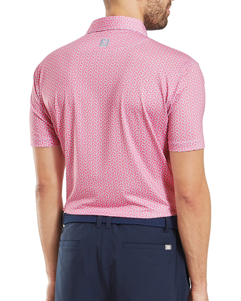FootJoy Citrus Print Lisle Golf Polo