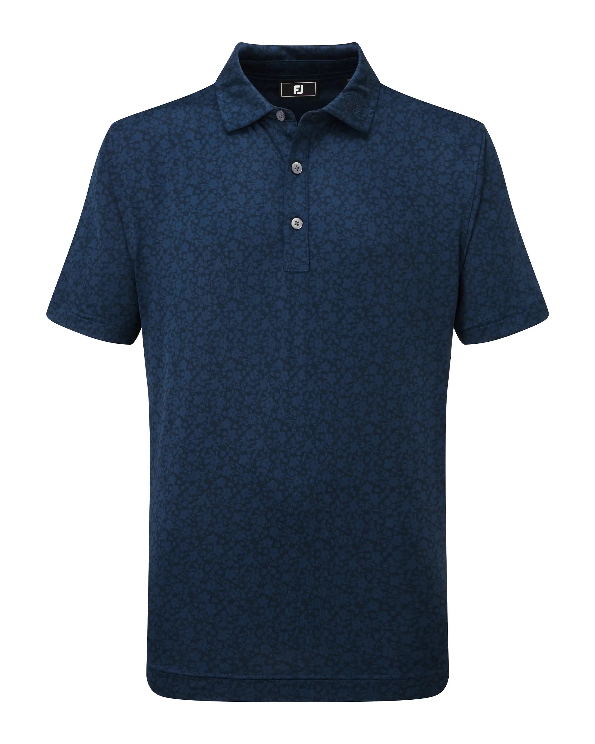 FootJoy Junior Painted Floral Lisle Golf Polo