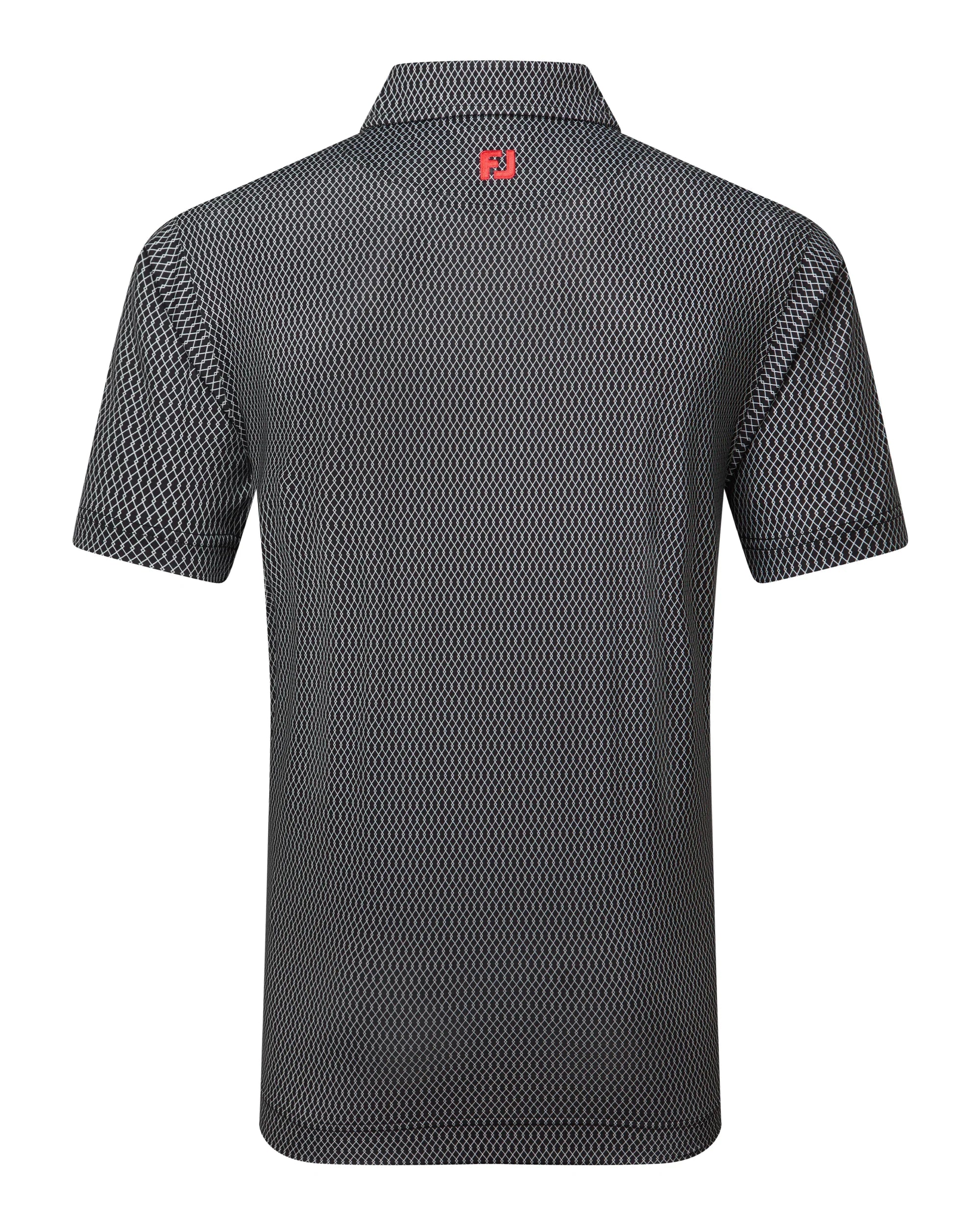 FootJoy Irongate Print Lisle Golf Polo