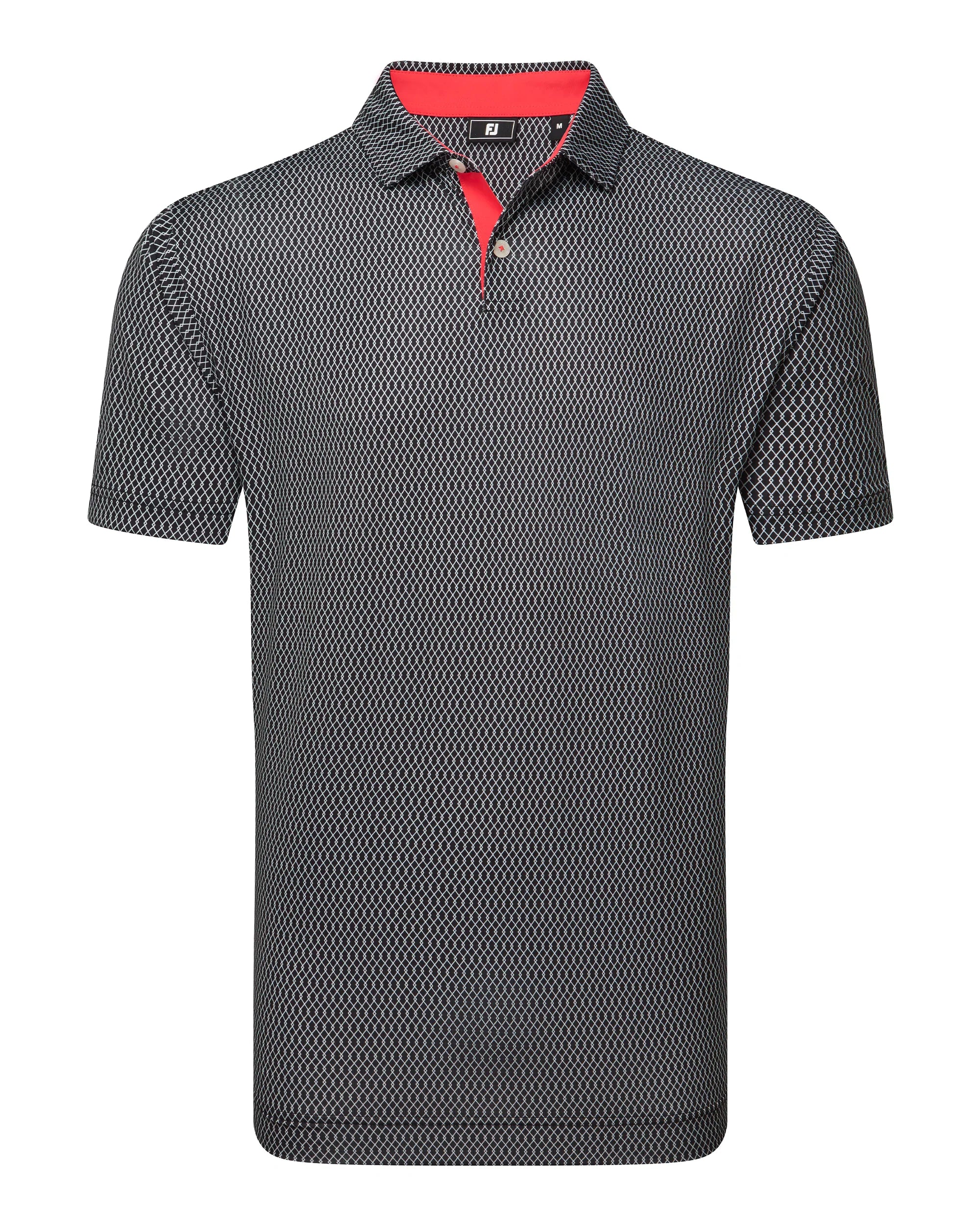 FootJoy Irongate Print Lisle Golf Polo
