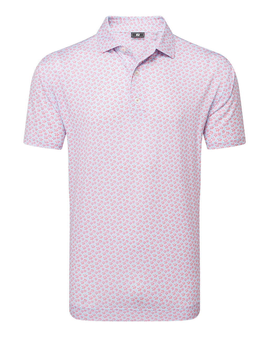FootJoy Floral Sketch Print Lisle Golf Polo