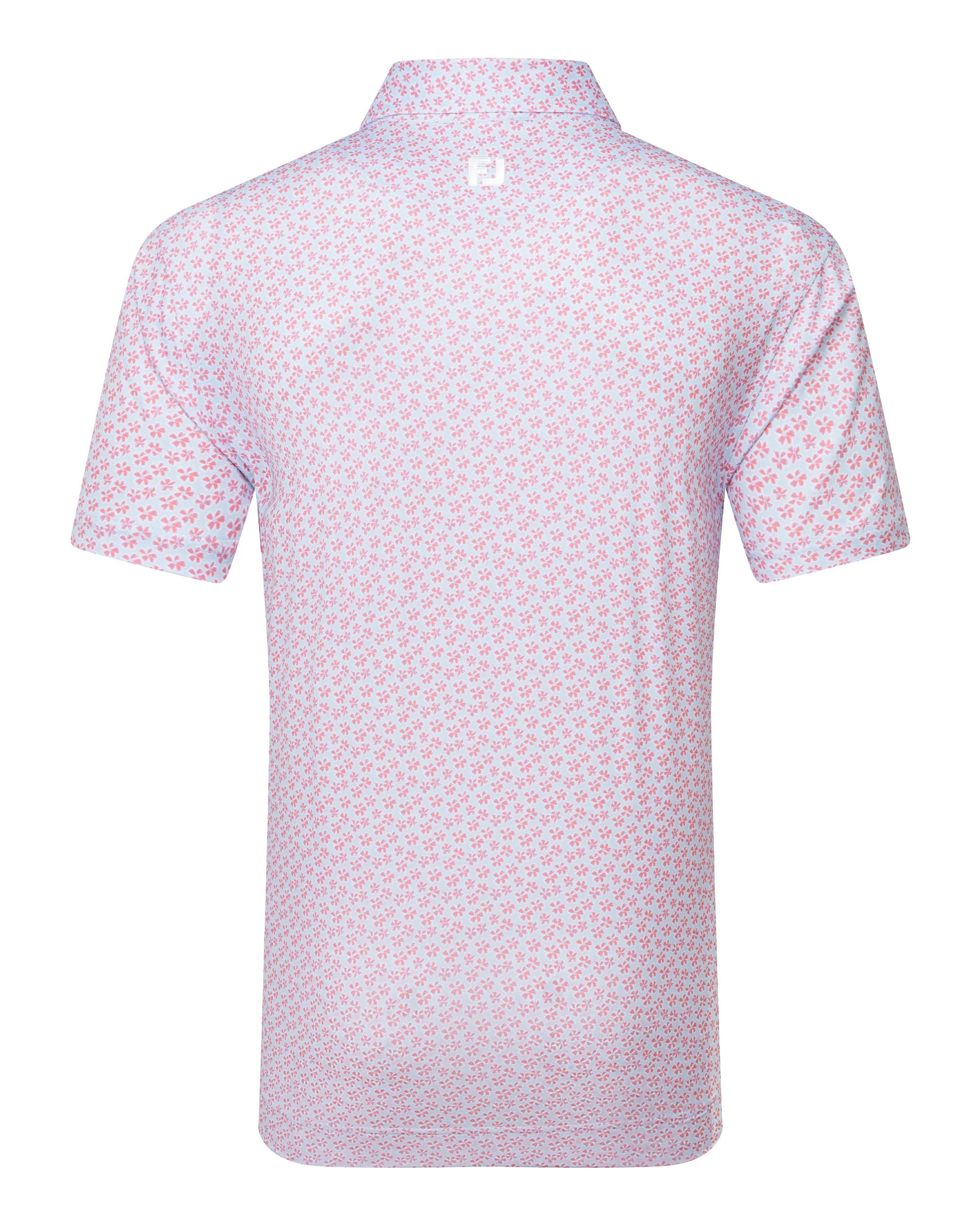 FootJoy Floral Sketch Print Lisle Golf Polo