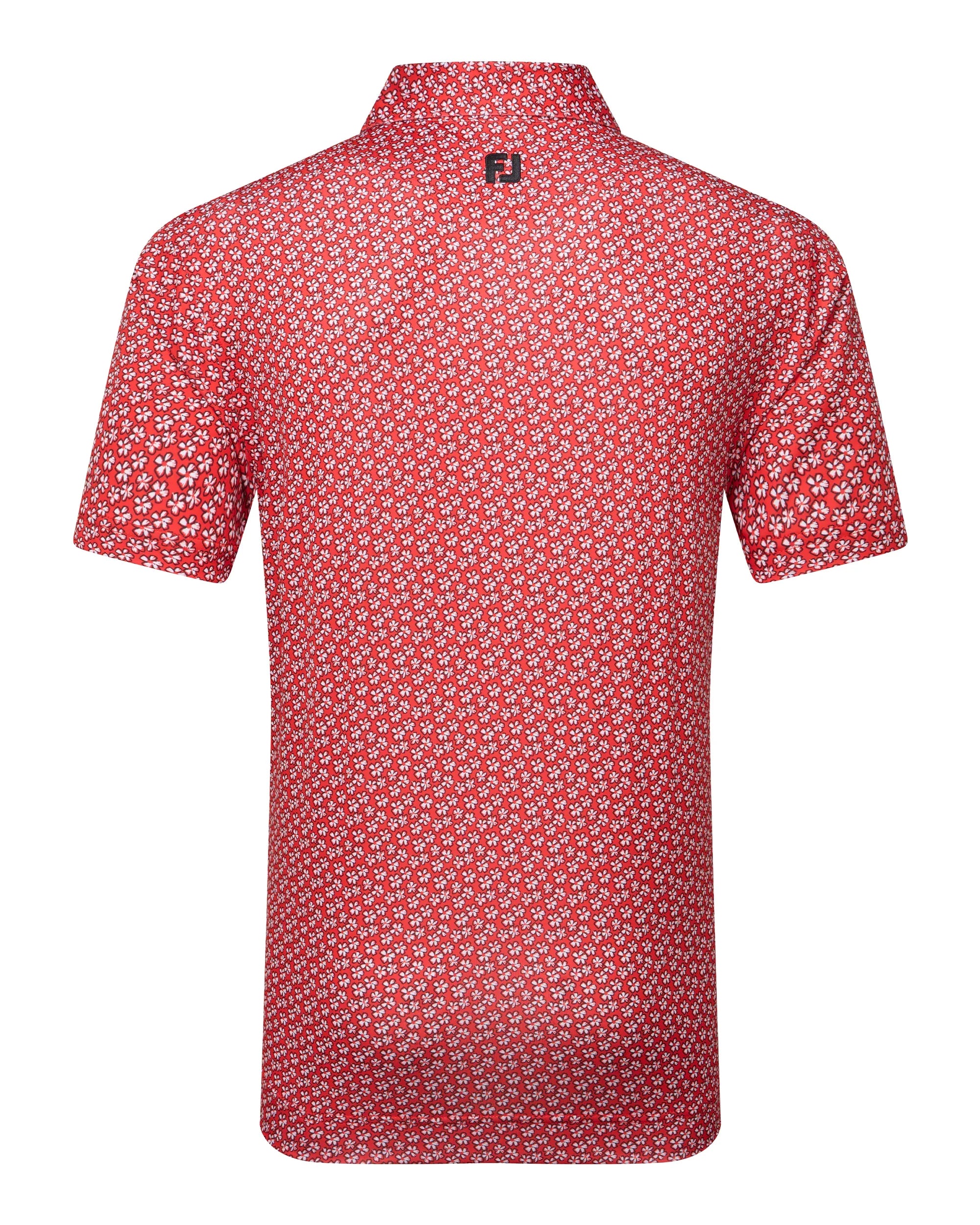 FootJoy Floral Sketch Print Lisle Golf Polo