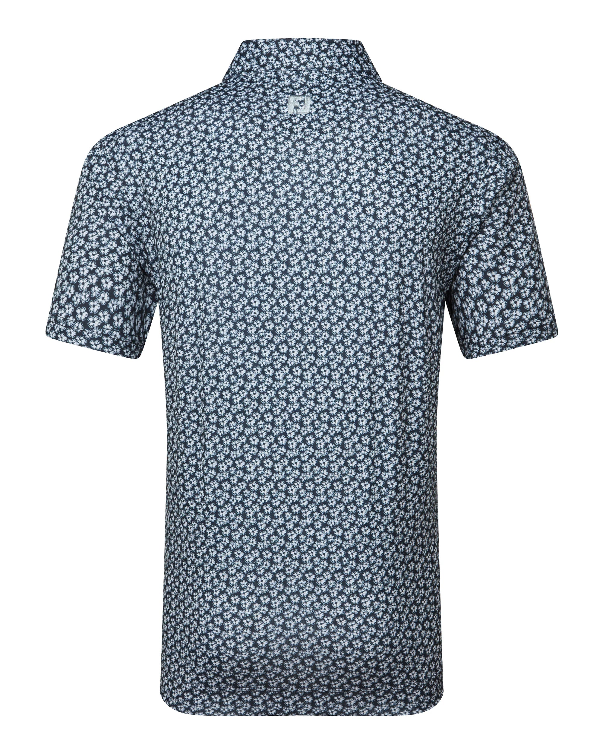 FootJoy Floral Sketch Print Lisle Golf Polo